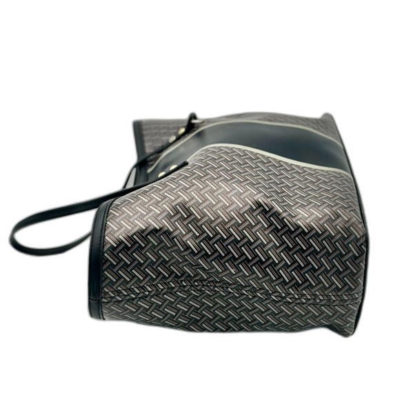 Sondra Roberts Squared Tote Bag – Black & Grey Pattern - Picture 11 of 12